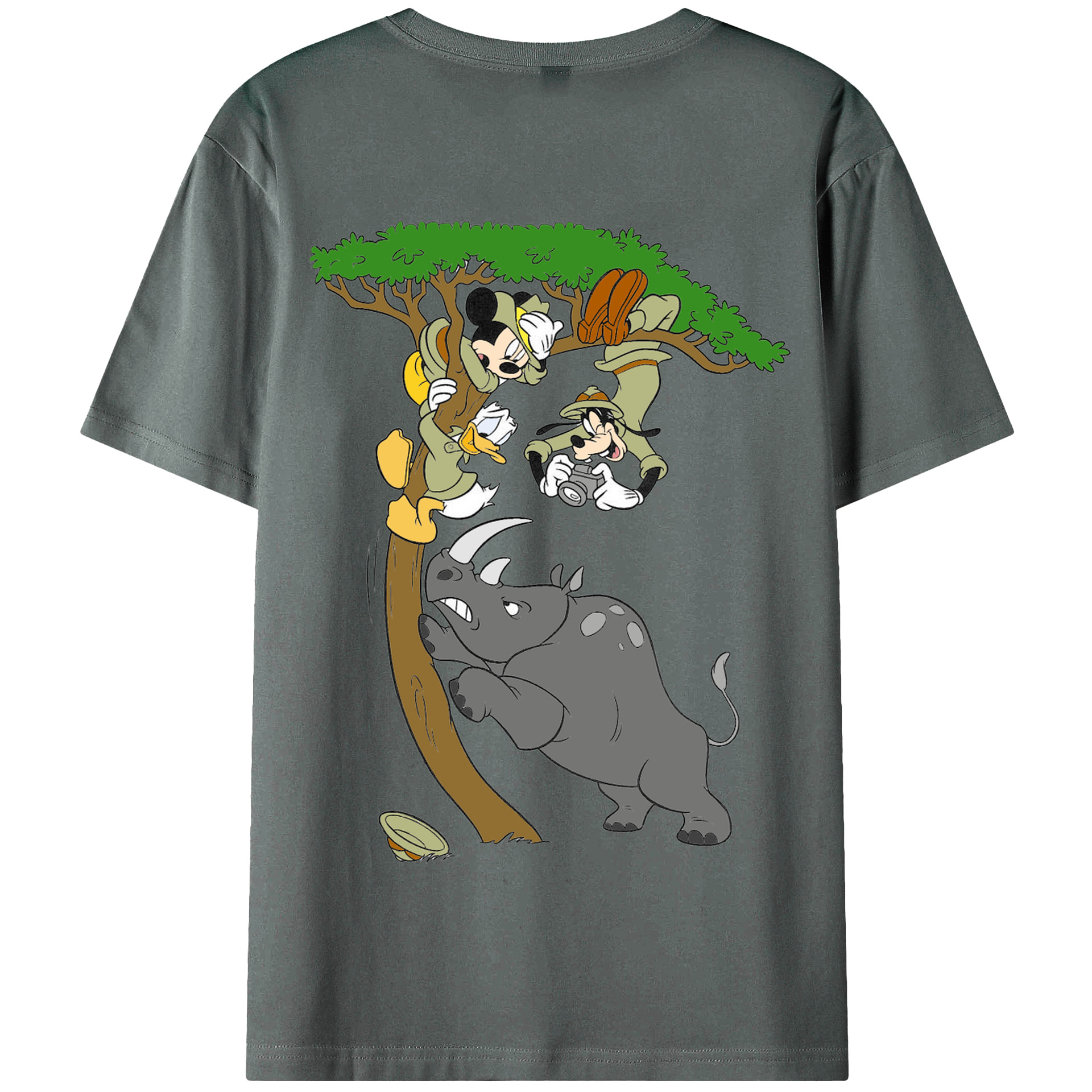 （画像用） ミッキーマウス Mickey Mouse 綿100％半袖Tシャツ（背面プリント）